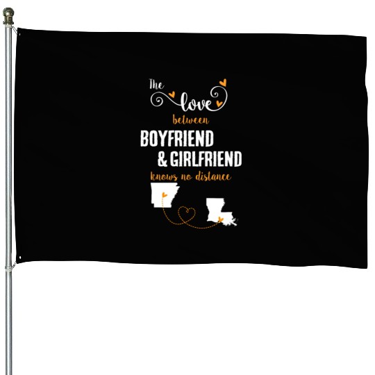 Love Between BF And GF Arkansas To Louisiana Gift House Flags