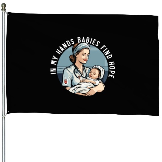 Registered Nurse Medical Medicine Neonatal Nurse House Flags