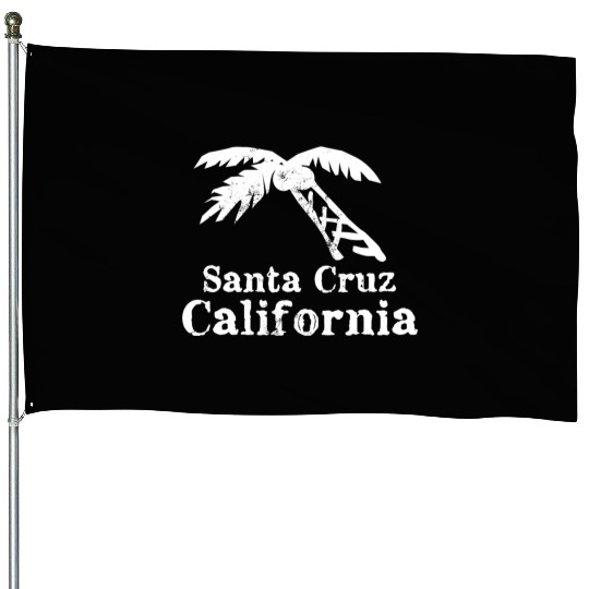 Santa Cruz California Palm Tree Souvenirs Gifts House Flags