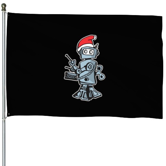 25 Hour Holiday Radio Show robot solo House Flags