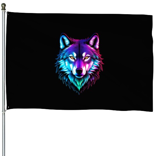 Alpha Wolf House Flags