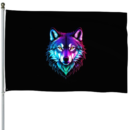 Alpha Wolf House Flags