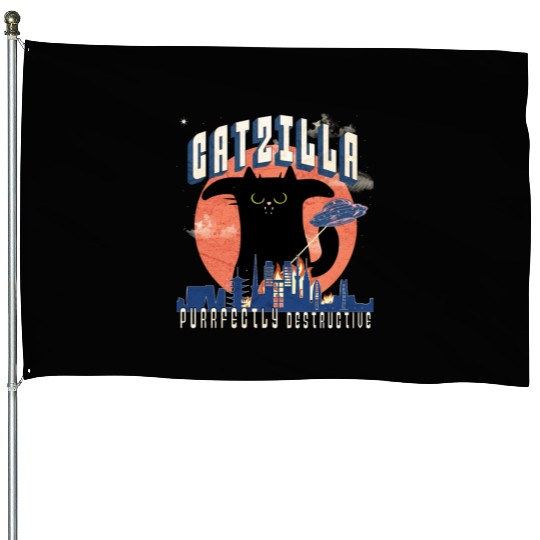 Catzilla king of cats,movie parody House Flags