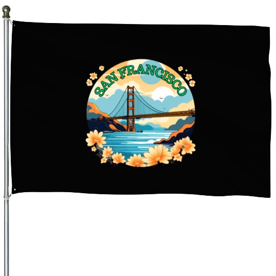 Golden Gate Bridge - San Francisco House Flags