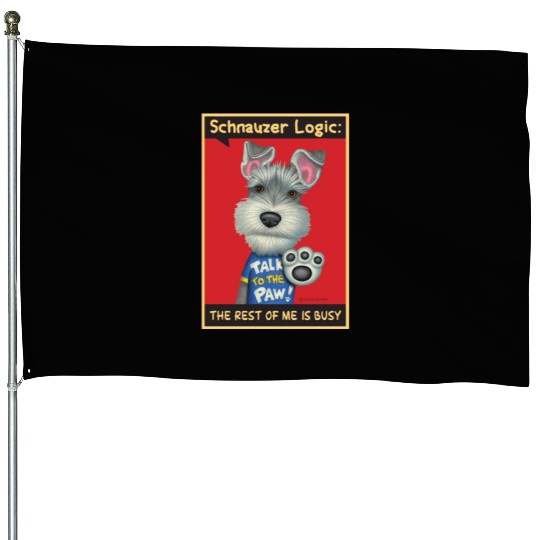 Schnauzer Logic House Flags