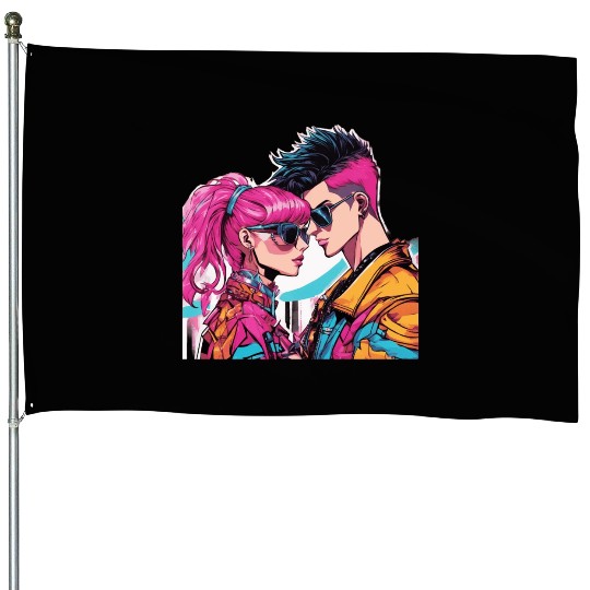 Y2K Fashion House Flags