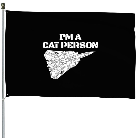 I'm Cat Person F14 Tomcat Fighter Jet Schematicf14 House Flags