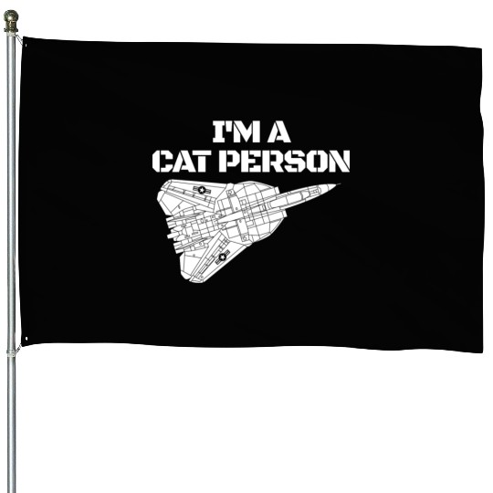 I'm Cat Person F14 Tomcat Fighter Jet Schematicf14 House Flags