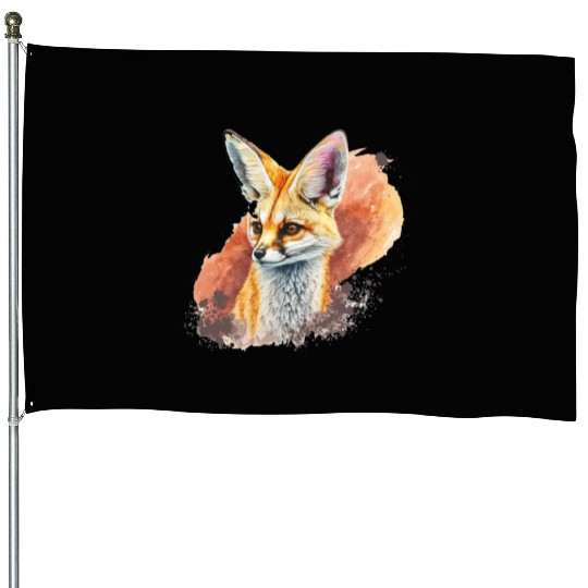 Mystic Fox Aura House Flags