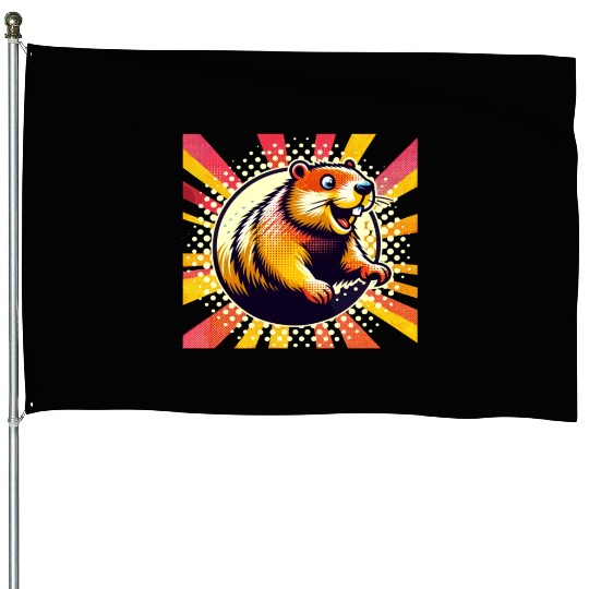 Groundhog Day 2024 Enthusiast February 2nd House Flags