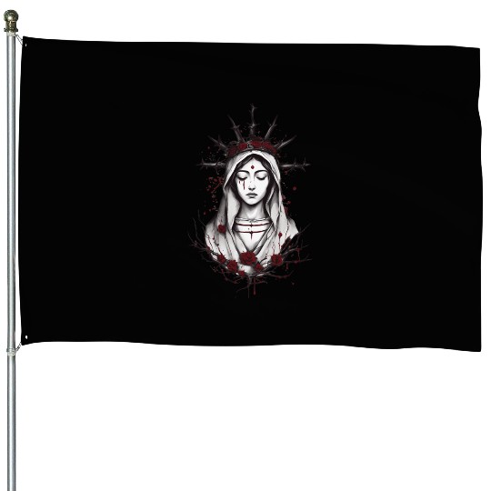 Mary The Blessed Virgin House Flags