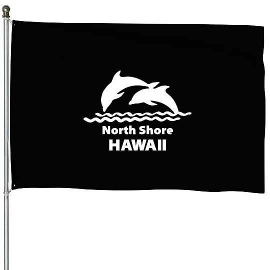 North Shore Hawaii Dolphins Souvenirs Gifts House Flags