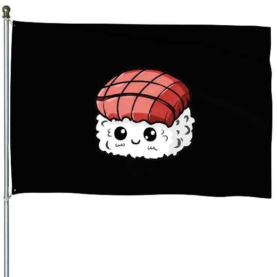 cute Sushi House Flags