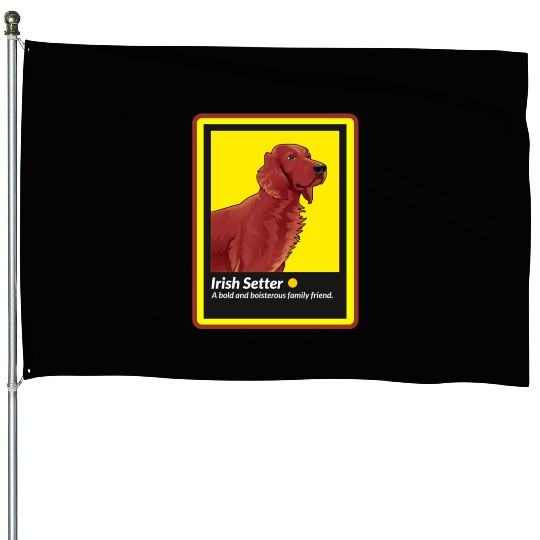 Irish Setter Dog Love Dog Mom Irish Setter Owner House Flags