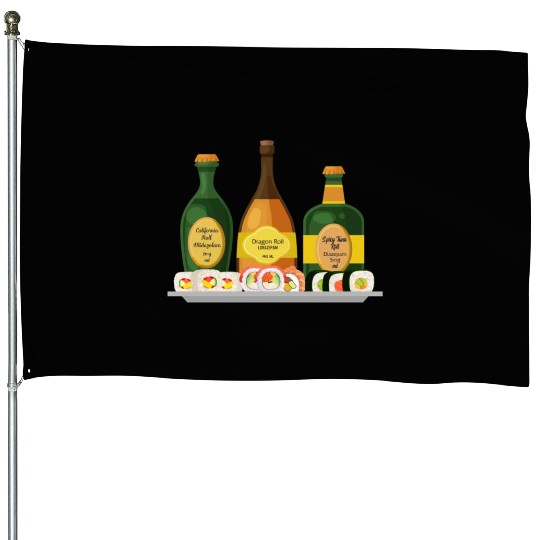 Nurse House Flags, Dragon Spicy Tuna California Roll