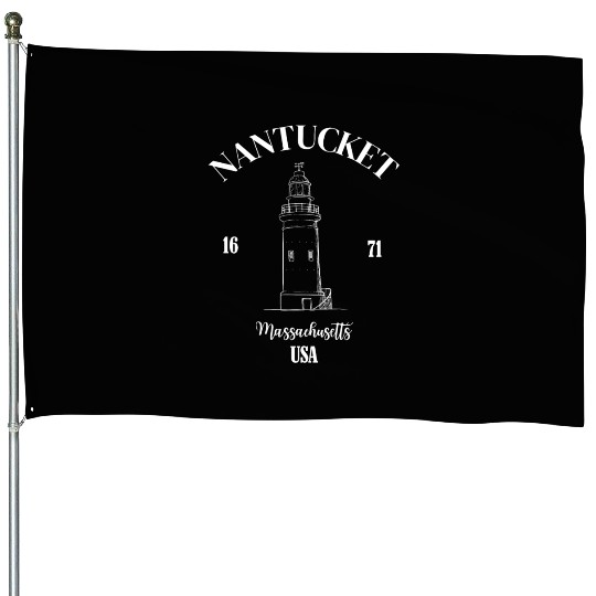 Nantucket Massachusetts House Flags