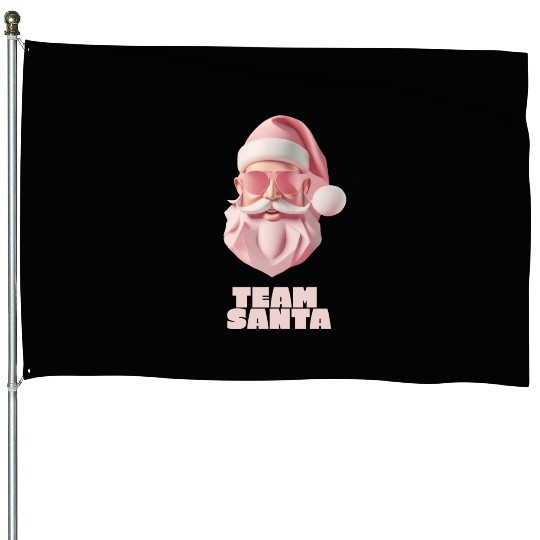 Team Santa House Flags