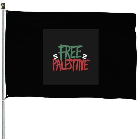 free free Palestine typography 2 House Flags