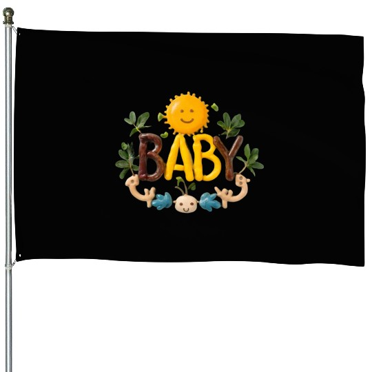 Newborn clothes. House Flags