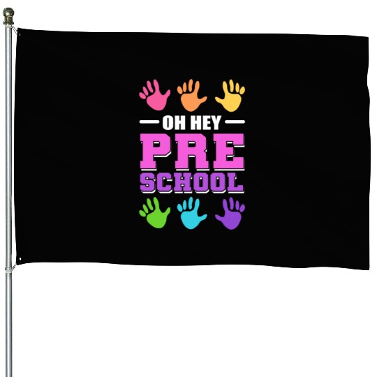 Oh hey, Preschool Preschool Teacher Gift House Flags