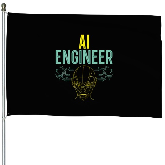 Ai Robot Ificial Intelligence Futuristic Technolog House Flags