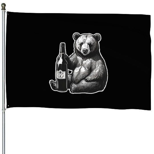 grizzly bear House Flags