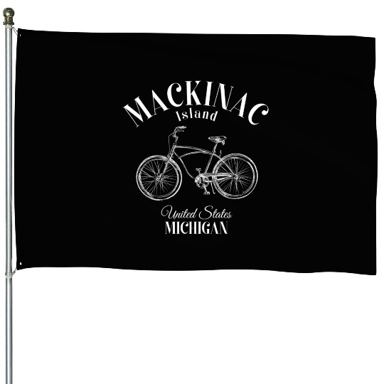 Mackinac Island Michigan House Flags