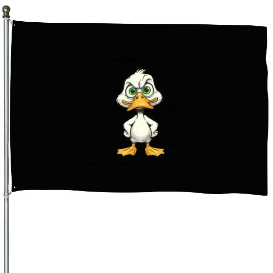 Duck Anatomy House Flags