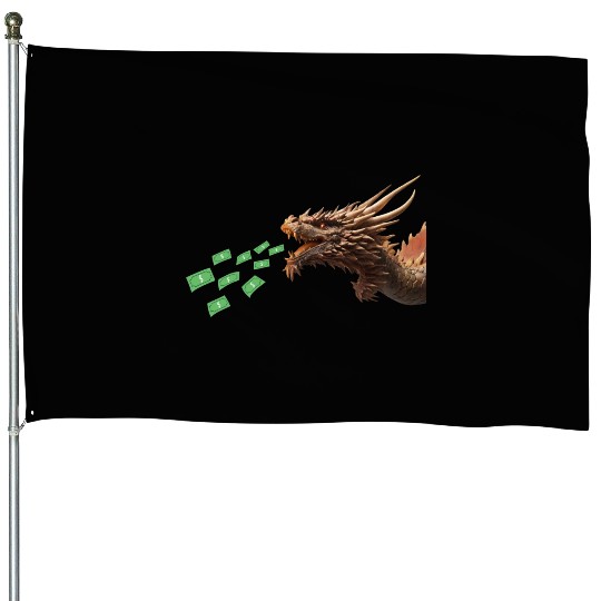 Money Dragon House Flags