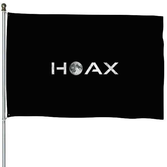 Moon Landing Hoax Conspiracy House Flags