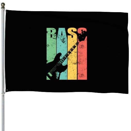 Bass Guitar House Flags