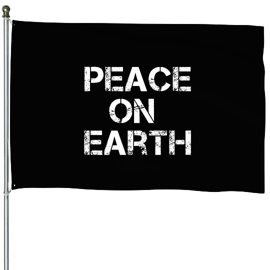 PEACE ON EARTH Christmas holiday hope love House Flags