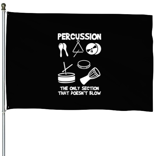 Drummer Marching Band Orchestra Percussion House Flags