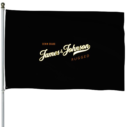 James & Johnson Denim Co House Flags