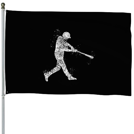 Baseball Pitcher House Flags