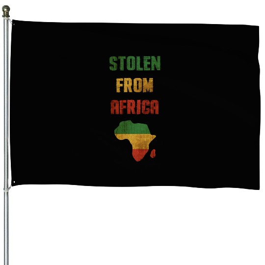 Funny African humor, "stolen from africa" House Flags