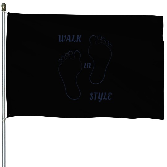 Walk in style - Navy Blue House Flags