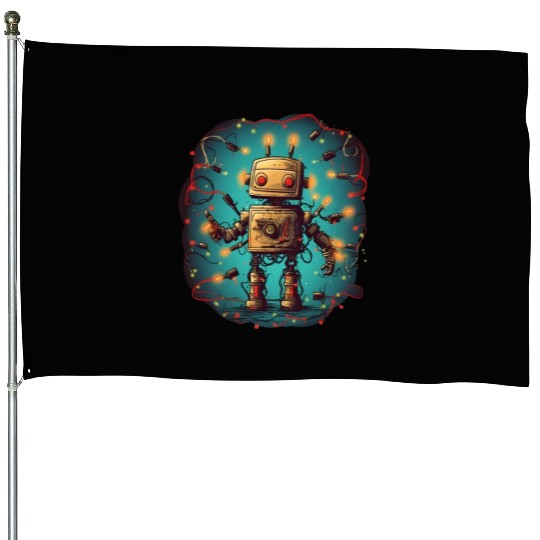Tangled Techmas Bot House Flags