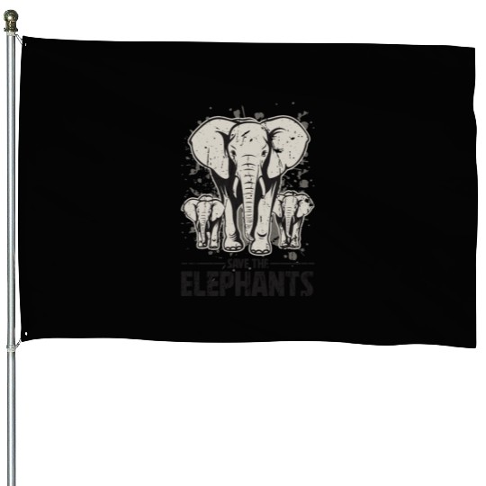 Save the Elephants - Elephant House Flags