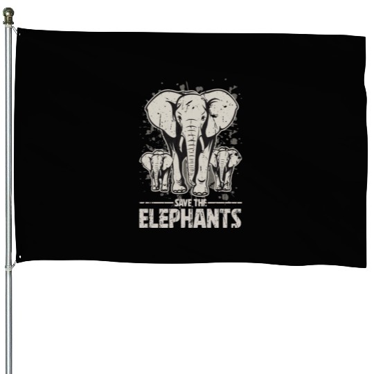 Save the Elephants - Elephant House Flags