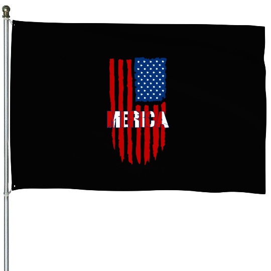 American Flag Merica House Flags