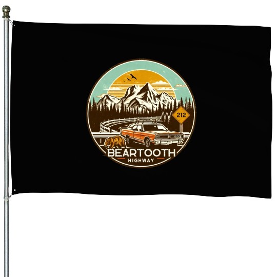 Beartooth Highway US 212 House Flags