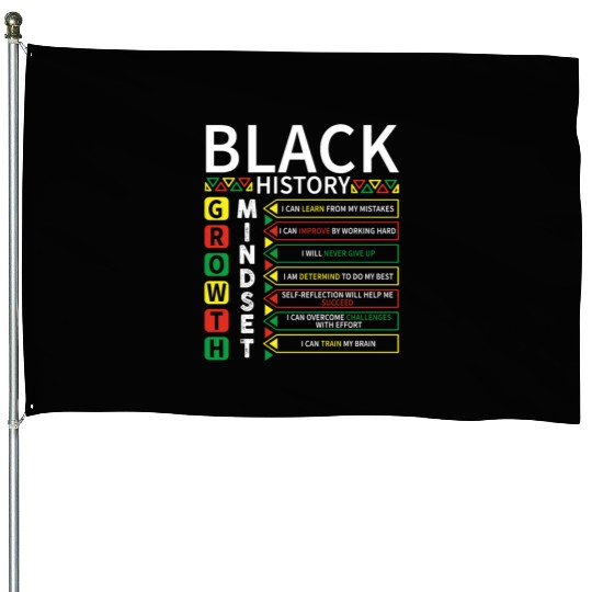 Growth Mindset Definition Black History Month House Flags