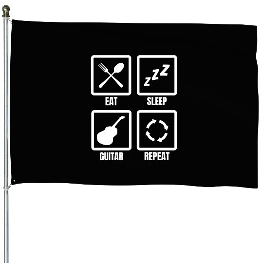 Guitar Player Daily Schedule House Flags