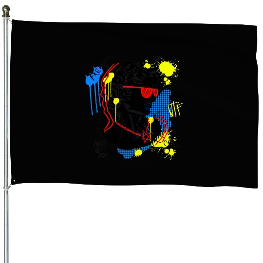 Typography Print for House Flags David Sculpture Hand