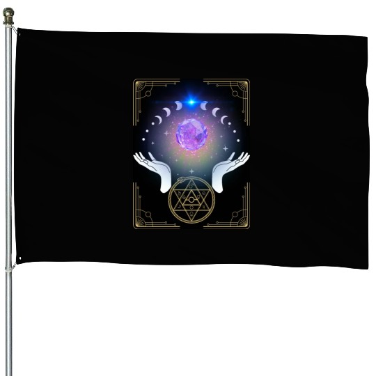 Witch Crystal House Flags