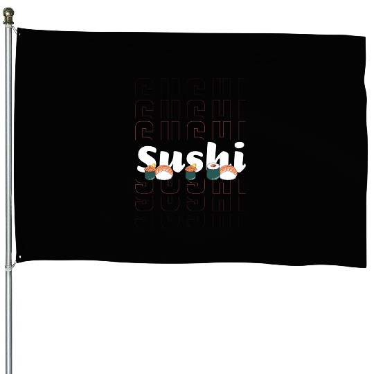 Japanese Fish Maki Cuisine House Flags