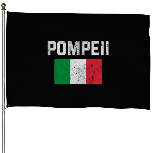 Pompeii Flag Italy Geology House Flags