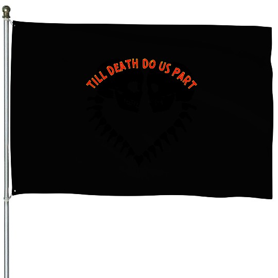 Skulls Till Death Do Us Part Heart © House Flags