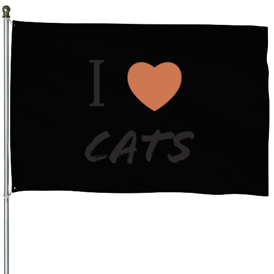 design for cat lovers House Flags